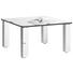 COUCHTISCH in Metall, Glas 80/80/44 cm - Silberfarben, Basics, Glas/Kunststoff (80/80/44cm) COUCHTISCH in Metall, Glas 80/80/44 cm - Silberfarben, Basics, Glas/Kunststoff (80/80/44cm)