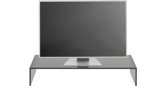 TV-AUFSATZ  Glas  Grau  - Grau, Design, Glas (80/14/35cm) - Xora