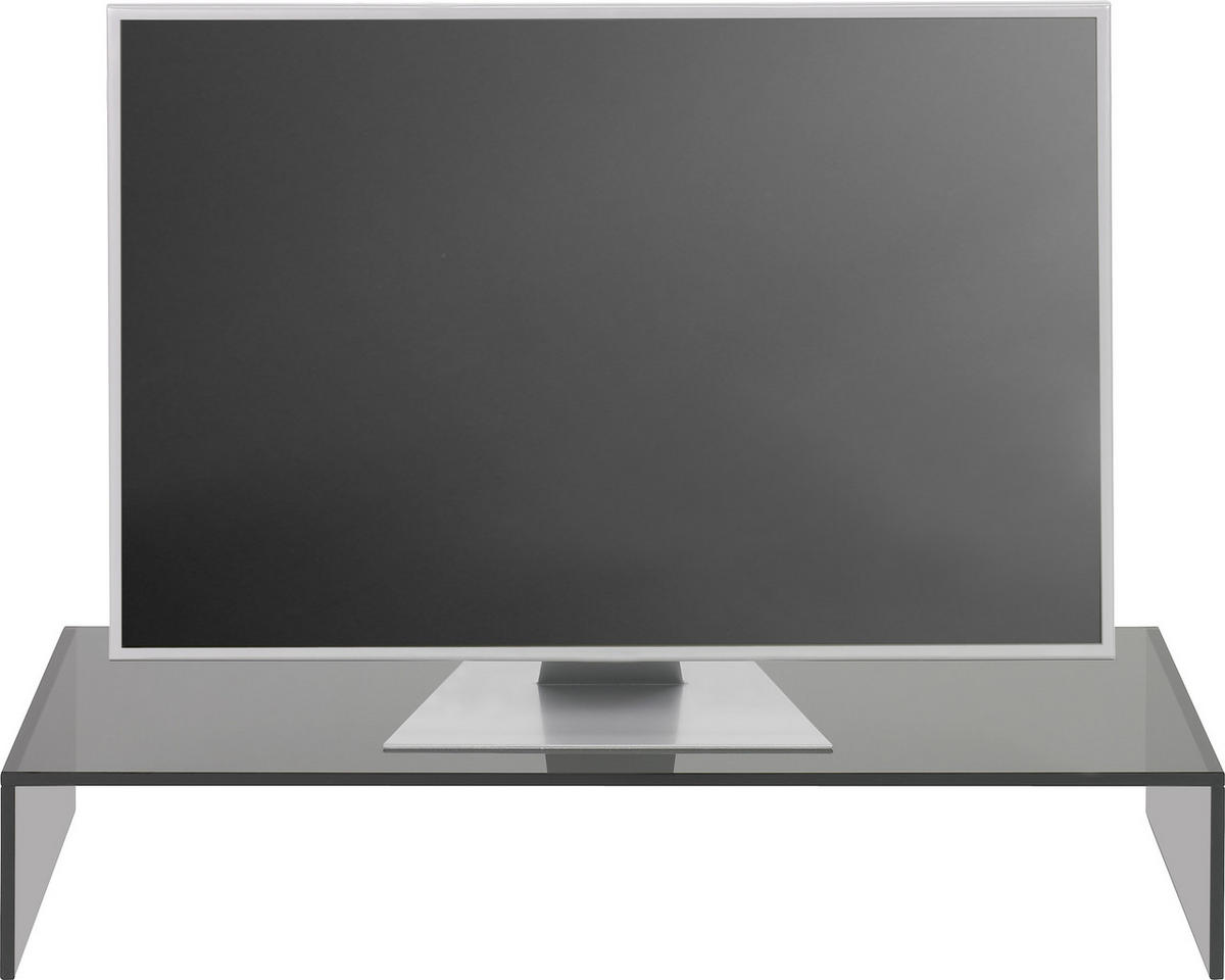 TV-AUFSATZ in Grau  - Grau, Design, Glas (80/14/35cm) - Xora