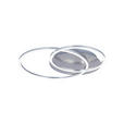 LED-DECKENLEUCHTE 54,7/40/7 cm   - Alufarben, Design, Kunststoff/Metall (54,7/40/7cm) - Novel
