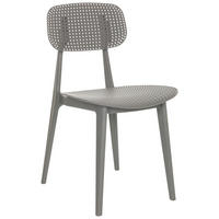 GARTENSTUHL Kunststoff Grau  - Grau, Basics, Kunststoff (42/79/51cm) - MID.YOU