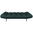 SCHLAFSOFA  in Mikrofaser Dunkelgrün  - Dunkelgrün/Schwarz, KONVENTIONELL, Holz/Textil (197/85/92cm) - Carryhome