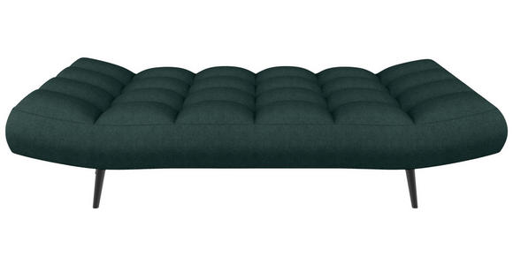 SCHLAFSOFA  in Mikrofaser Dunkelgrün  - Dunkelgrün/Schwarz, KONVENTIONELL, Holz/Textil (197/85/92cm) - Carryhome