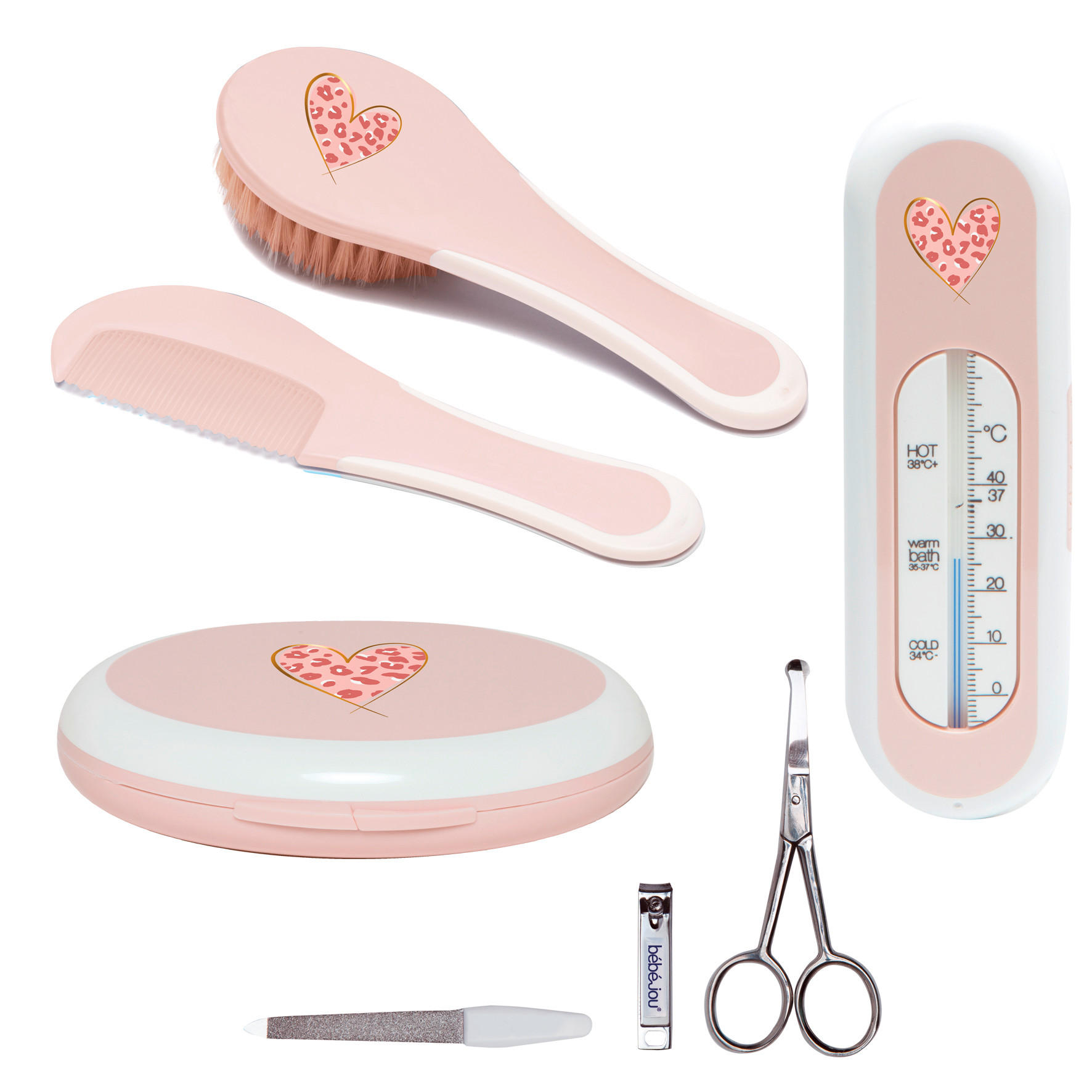BABYGESCHENKSET - Rosa, Basics, Kunststoff (22.1/22.1/5cm) - Bebe Jou