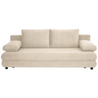 SOFA LEŽAJ krem  - crna/krem, Dizajnerski, tekstil/plastika (197/77/81cm) - home24