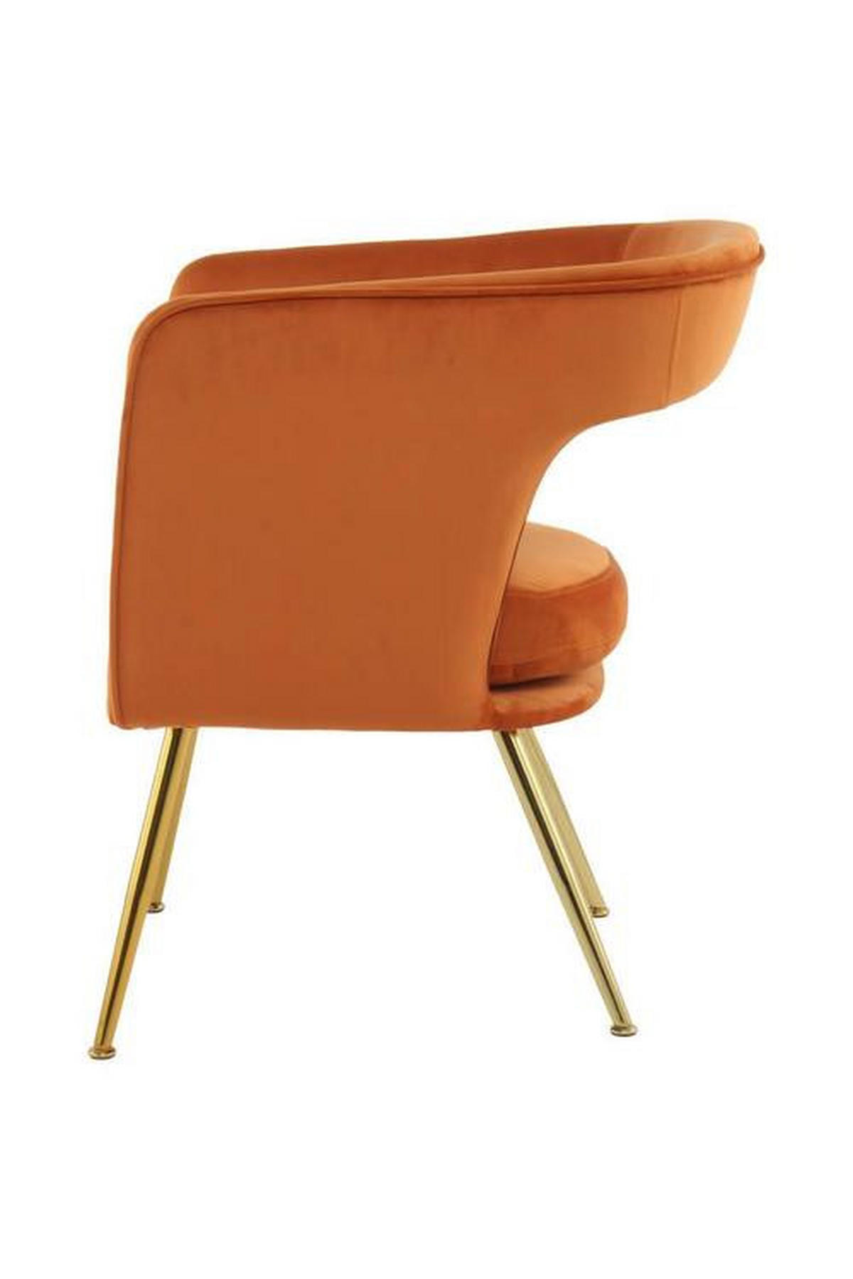 STOLIČKA S PODRÚČKAMI, železo, oranžová - oranžová, Trend, kov/kompozitné drevo (63/60/77cm)