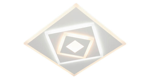 LED-DECKENLEUCHTE 40/40/6 cm   - Weiß, Trend, Kunststoff/Metall (40/40/6cm) - Novel