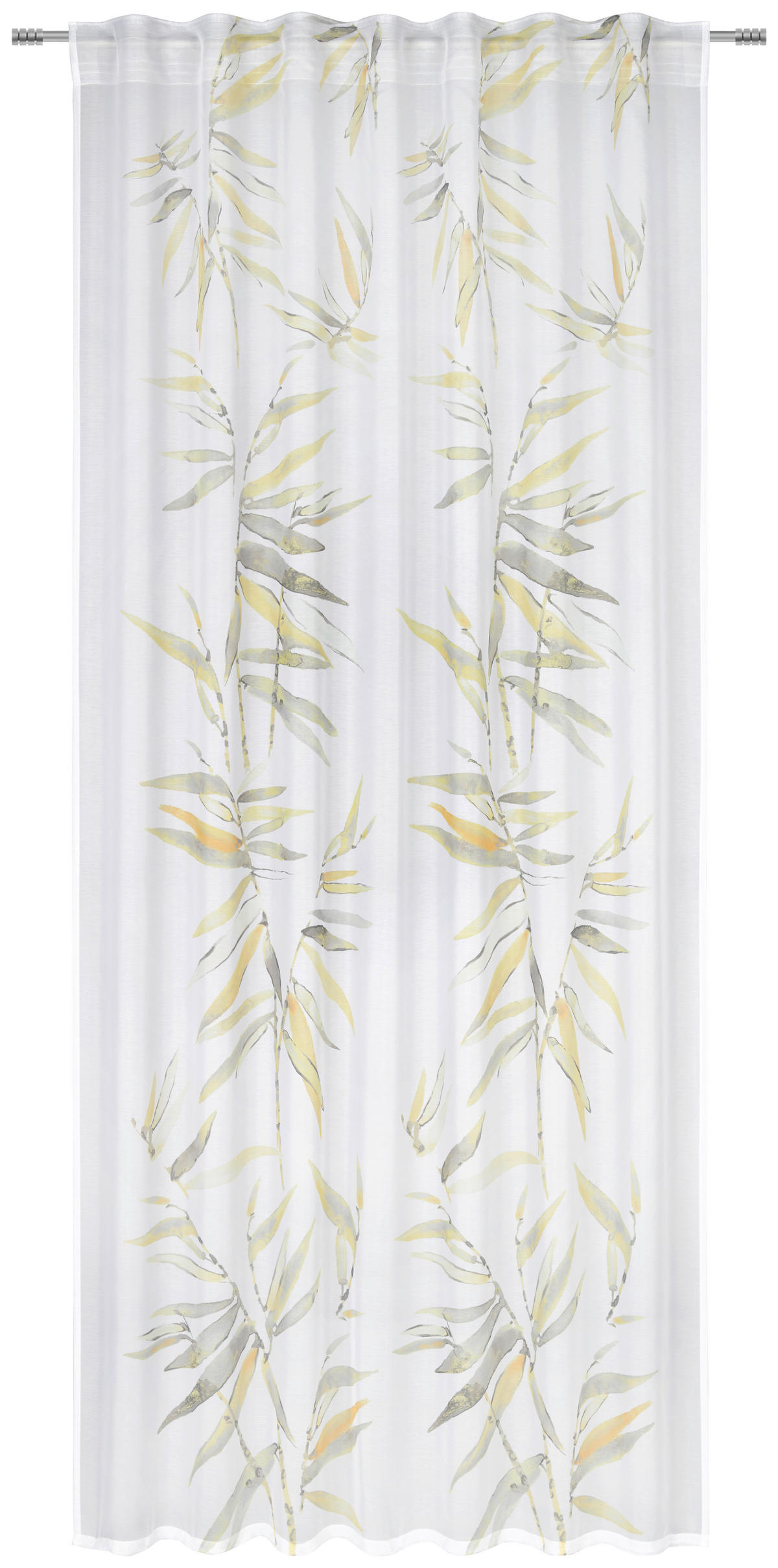 KÉSZFÜGGÖNY áttetsző  - sárga, Design, műanyag (140/245cm) - Esposa