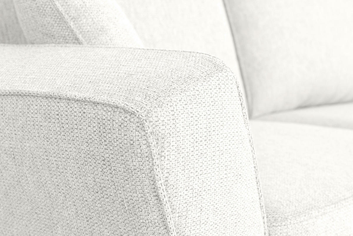 ECKSOFA in Flachgewebe Naturfarben  - Eichefarben/Naturfarben, KONVENTIONELL, Holz/Textil (265/159cm) - Carryhome