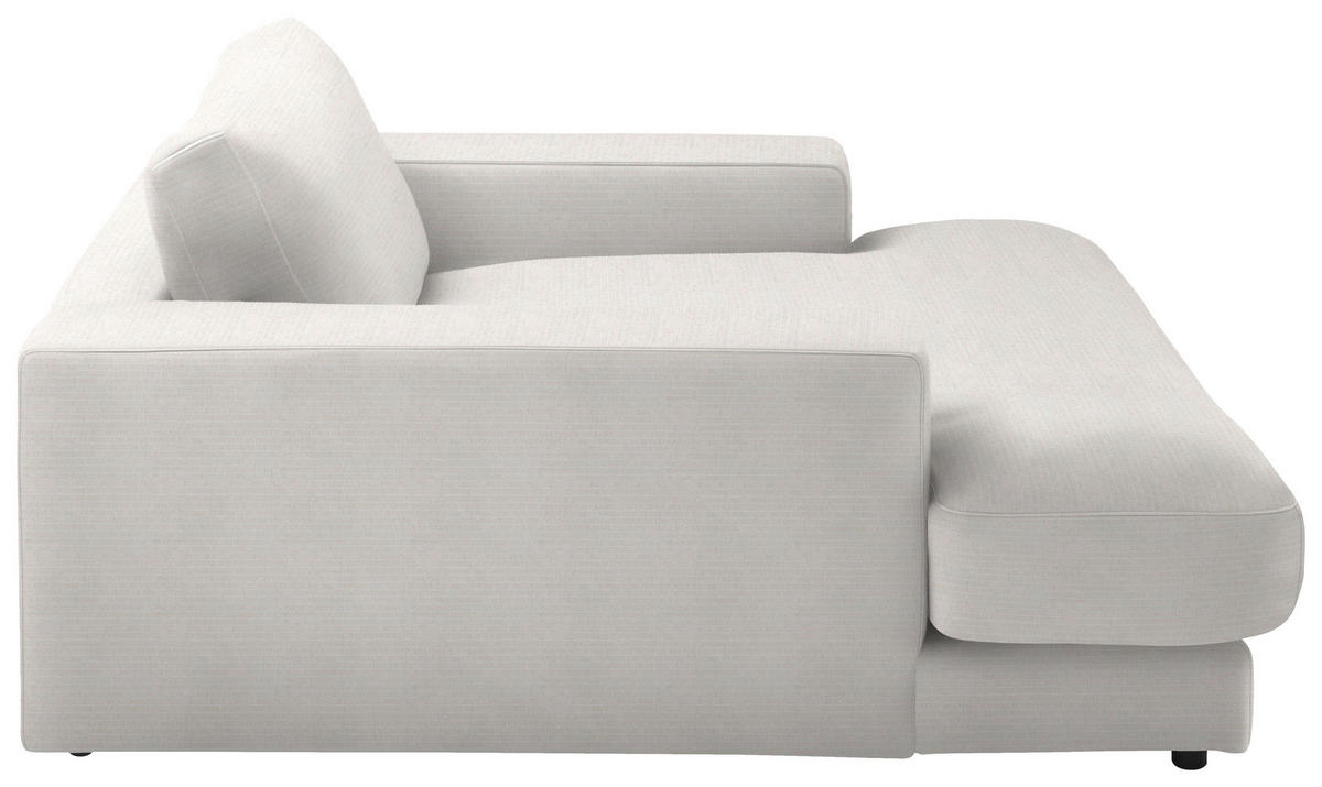 XXL-SESSEL in Chenille Creme  - Creme/Schwarz, Design, Kunststoff/Textil (150/86/170cm) - Lomoco