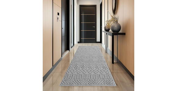 FLACHWEBETEPPICH 80/150 cm HELIX Silberfarben  - Silberfarben, Basics, Kunststoff/Textil (80/150cm) - Novel