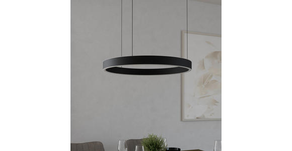 LED-HÄNGELEUCHTE Kent 60/170 cm  - Schwarz, Design, Kunststoff/Metall (60/170cm) - Dieter Knoll