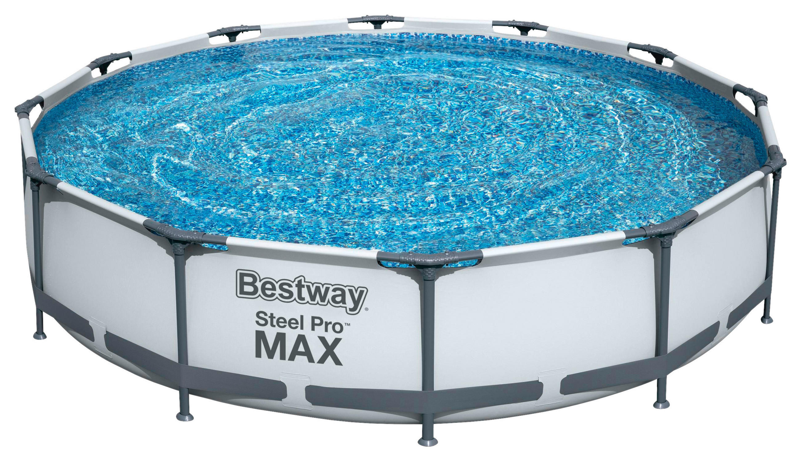 POOL SET STEEL PRO MAX 56416 366/76 cm  - Blau/Weiß, Basics, Kunststoff/Metall (366/76cm) - Bestway