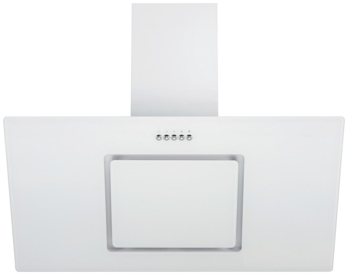 DUNSTABZUGSHAUBE CH22010/90WBZ  - Weiß, Trend, Glas/Metall (90/73,9-111,9/37cm) - Respekta