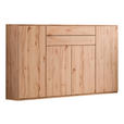 HIGHBOARD Buchefarben  180/116/40 cm  - Buchefarben/Schwarz, KONVENTIONELL, Holzwerkstoff/Kunststoff (180/116/40cm) - Venda
