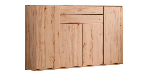 HIGHBOARD Buchefarben  180/116/40 cm  - Buchefarben/Schwarz, KONVENTIONELL, Holzwerkstoff/Kunststoff (180/116/40cm) - Venda