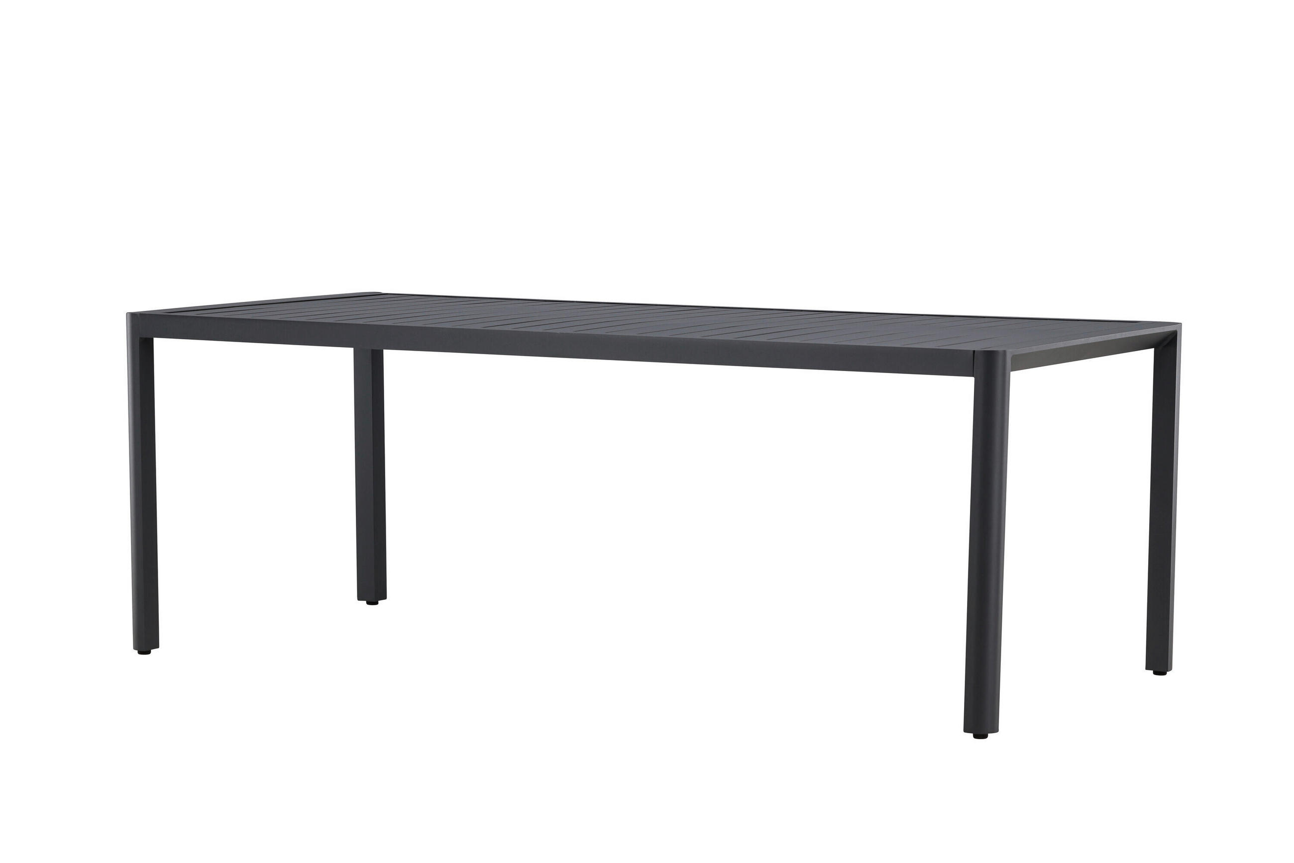Gardenson Gartentisch Schwarz 90x72x200 cm