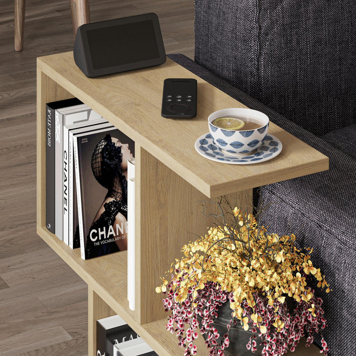 BEISTELLTISCH in Holzwerkstoff 60/20/60 cm  - Eichefarben, Design, Holzwerkstoff (60/20/60cm) - Livetastic