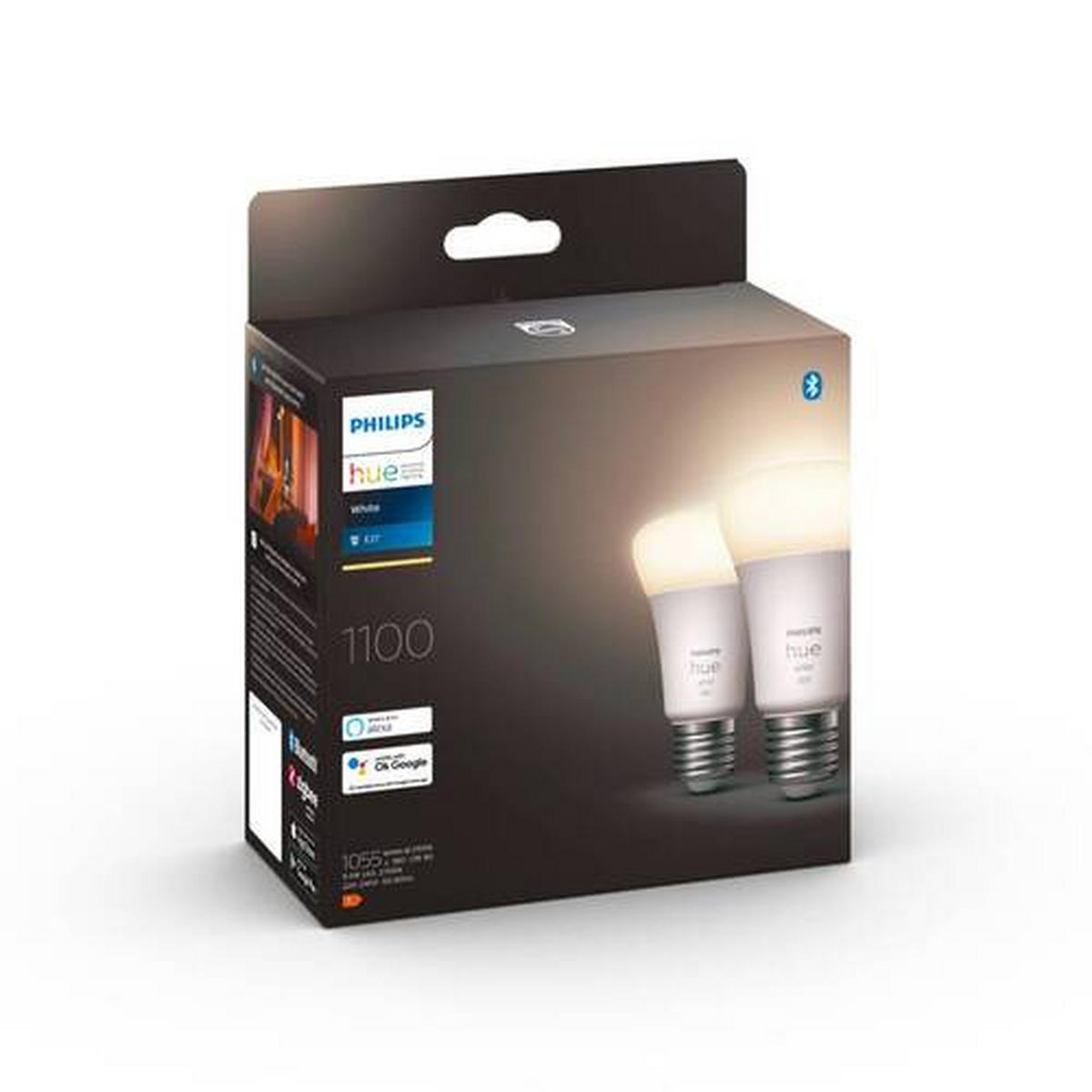 LED-LEUCHTMITTEL   E27 9,5 W  - Weiss, Basics, Kunststoff (6,1/11cm) - Philips HUE