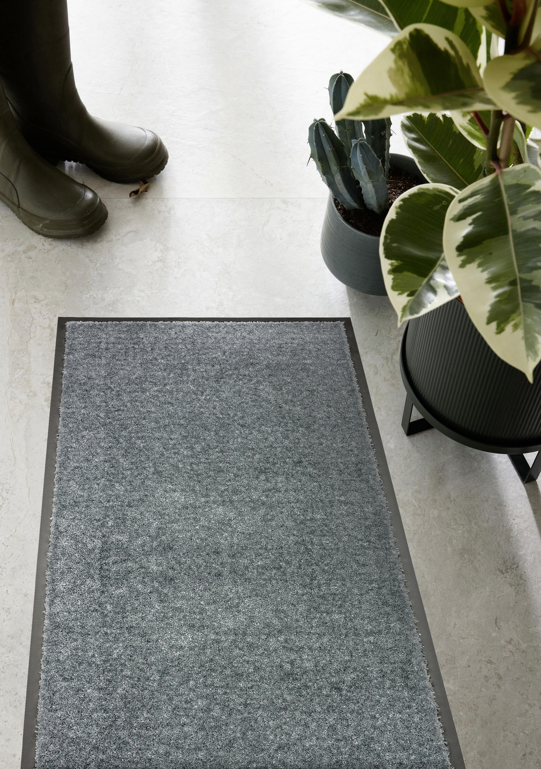 FUßMATTE  50/70 cm  Türkis  - Türkis, KONVENTIONELL, Textil (50/70cm) - Schöner Wohnen
