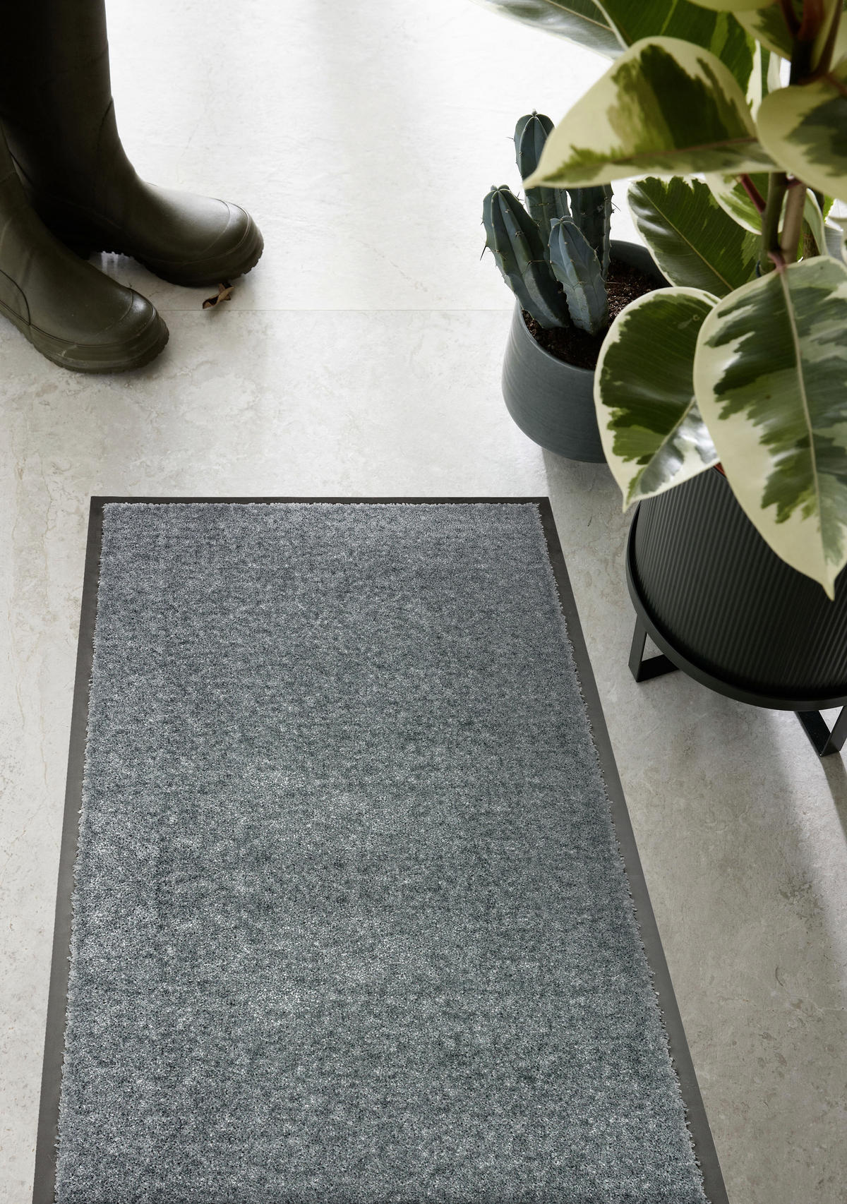 FUSSMATTE - Türkis, Konventionell, Textil (50/70cm) - Schöner Wohnen Teppi
