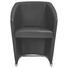 SESSEL Echtleder Schwarz, Silberfarben - Silberfarben/Schwarz, Design, Leder/Metall (61/82/65cm) - Moderano