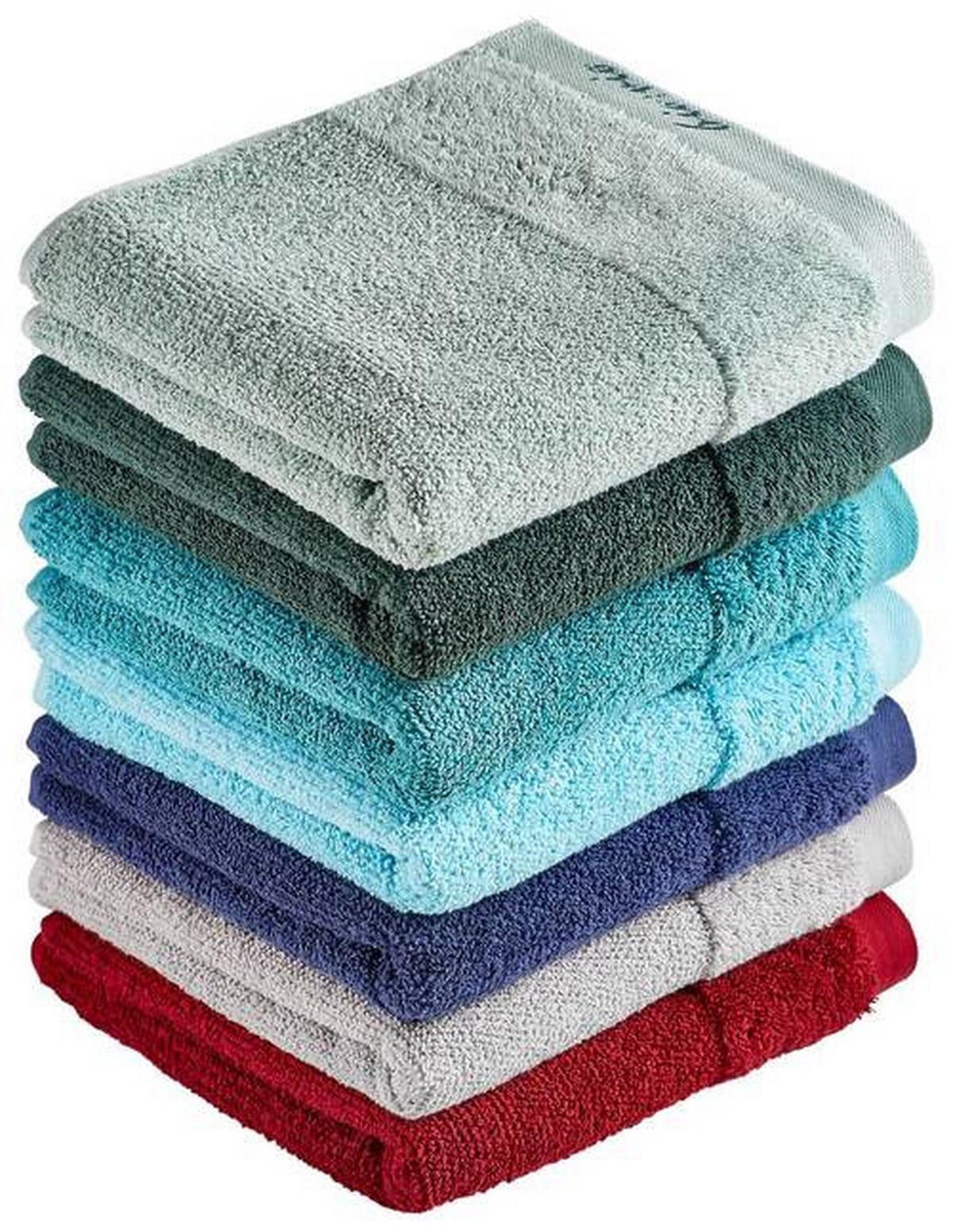 HANDTUCH 50/100 cm BONITA Türkis  - Türkis, Natur, Textil (50/100cm) - Bio:Vio