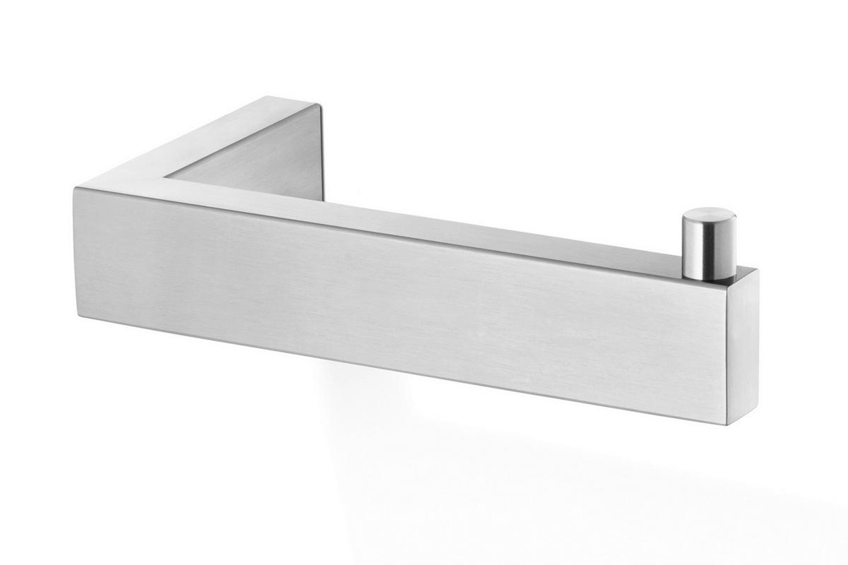 TOILETTENPAPIERHALTER - Edelstahlfarben, Basics, Metall (14,5/4,2/8cm) - Zack