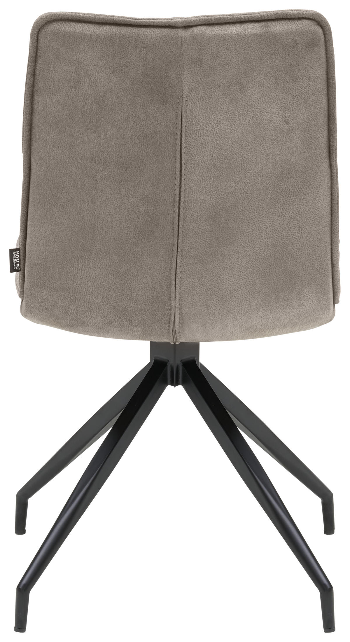 SCAUN in metal, textil maro, negru  - maro/negru, Design, metal/textil (47,5/85/61,5cm) - Hom`in