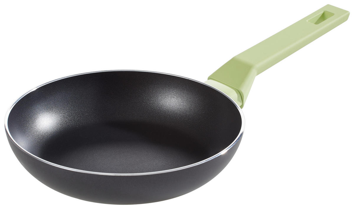 BRATPFANNE HOMEWARE PROFESSIONAL GREEN ILAG®-Antihaftbeschichtung 20 cm  - Schwarz, Basics, Metall (20cm) - Homeware Profession.