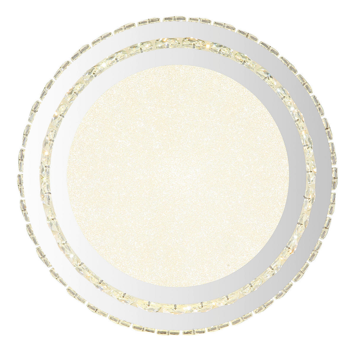 LED-DECKENLEUCHTE  40/15.5 cm    - Klar/Chromfarben, Konventionell, Glas/Kunststoff (40/15.5cm) - Globo