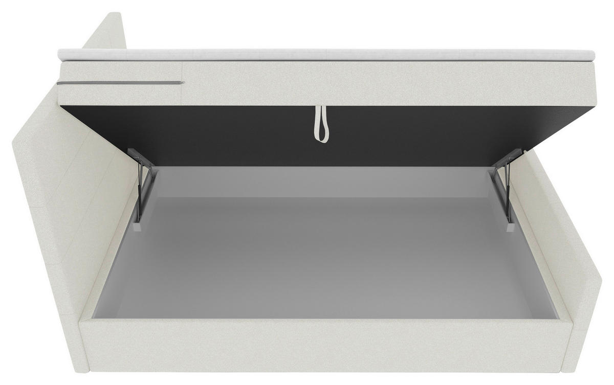 BOXBETT 100/200 cm  in Creme  - Creme, KONVENTIONELL, Kunststoff/Textil (100/200cm) - Boxxx