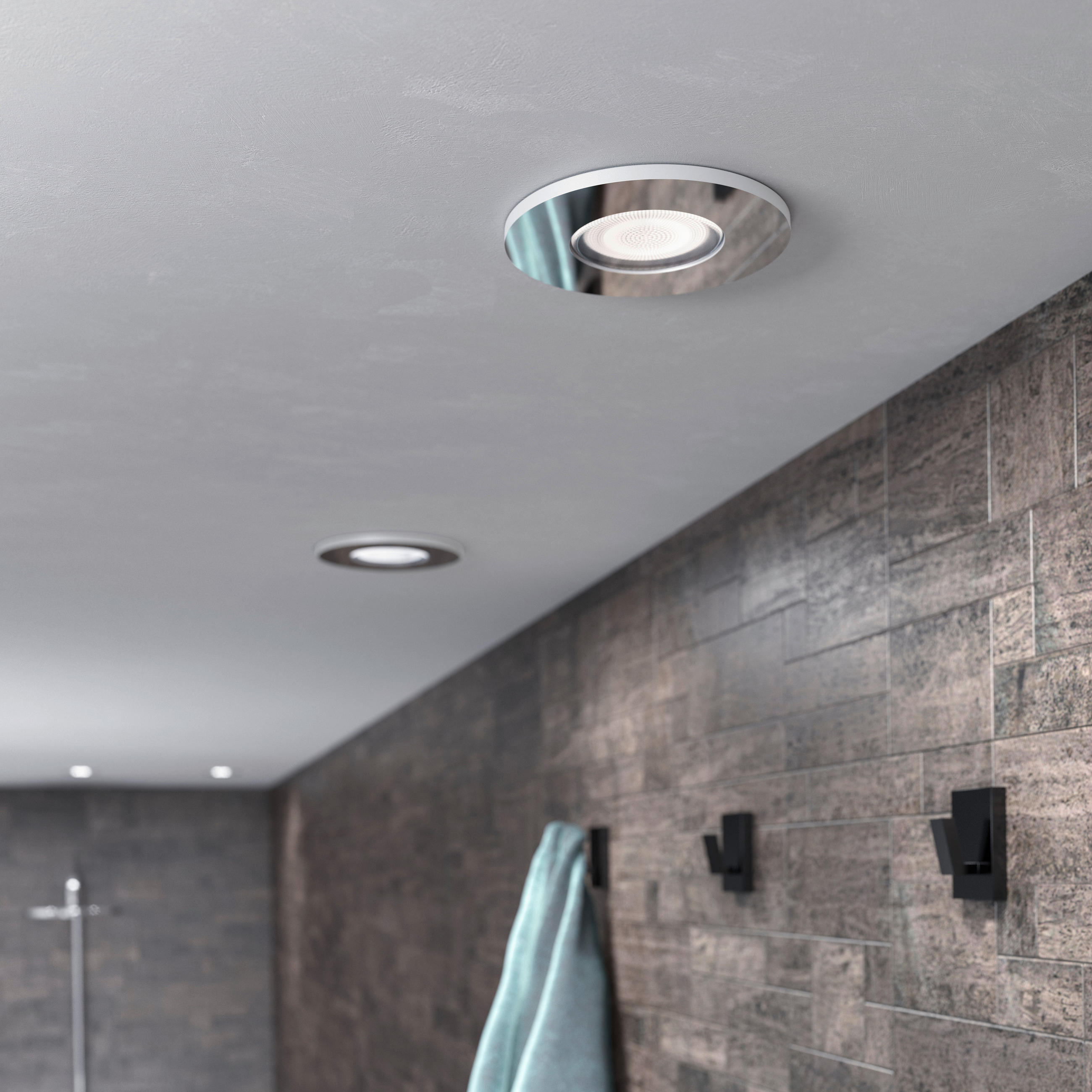 LED-DECKENLEUCHTE White Ambiance Adore Recessed  Smart 9,45/9,45/7 cm   - Weiß, Basics, Metall (9,45/9,45/7cm) - Philips HUE