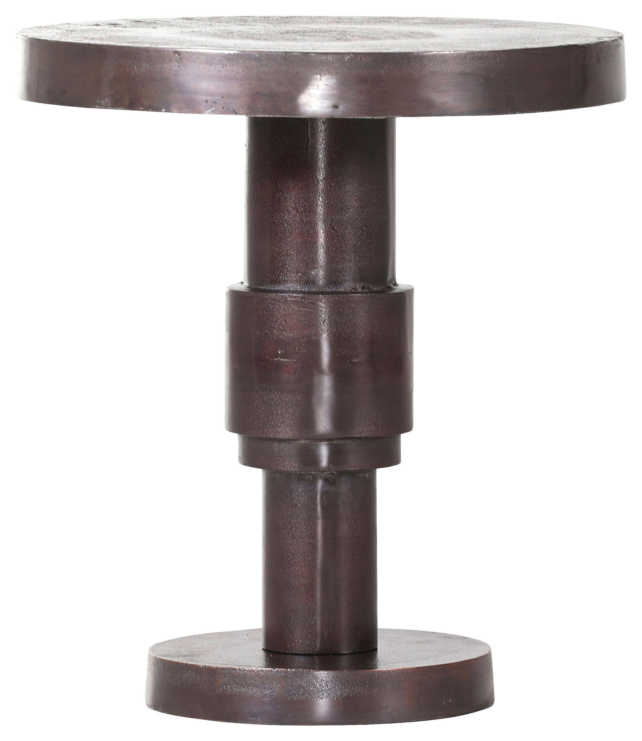 BEISTELLTISCH in Metall 56/56/60 cm  - Bronzefarben, Design, Metall (56/56/60cm)