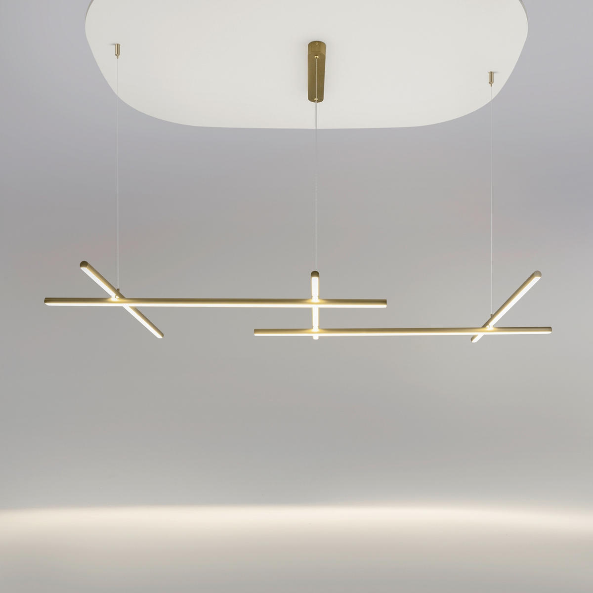 PENDELLAMPA Radiance 172,4/310/73,5 cm  - vit, Design, plast (172,4/310/73,5cm) - MAYTONI