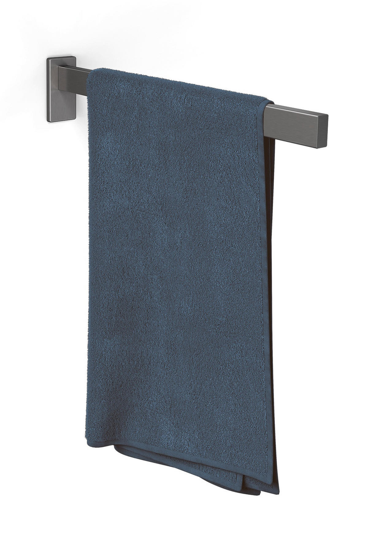 HANDTUCHHALTER Graphitfarben  - Graphitfarben, Basics, Metall (42,0/4,0/8,0cm) - Zack