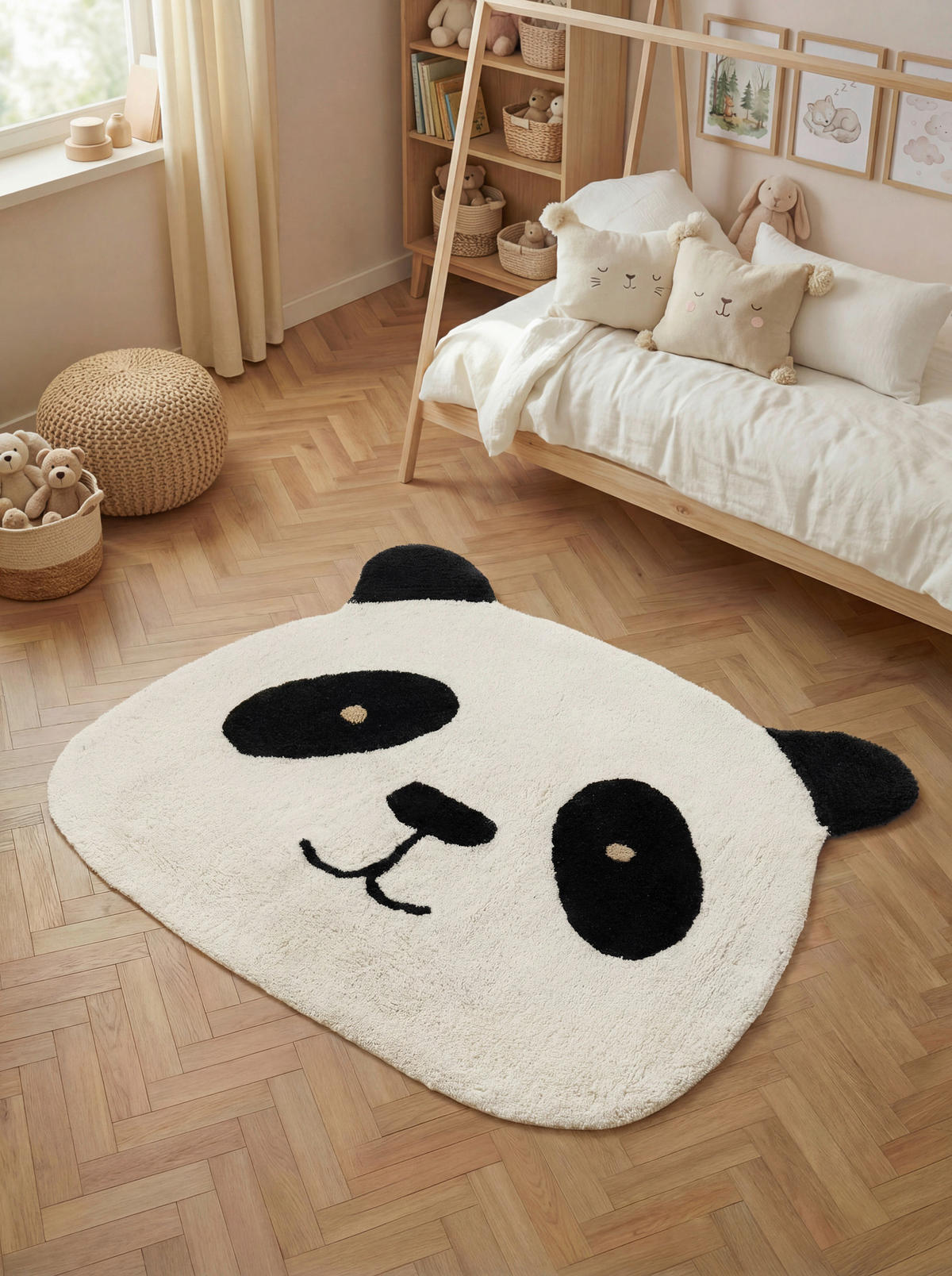 KINDERTEPPICH 103/120 cm Snuggle Patsy  - Creme/Schwarz, Basics, Kunststoff/Textil (103/120cm) - Hanse Home