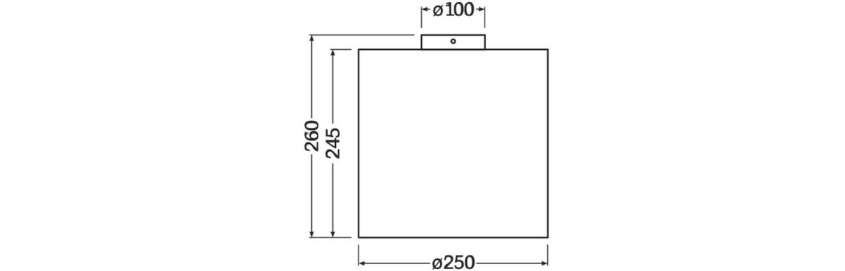 DECKENLEUCHTE  25/26 cm    - Braun, Natur, Karton/Metall (25/26cm) - Osram