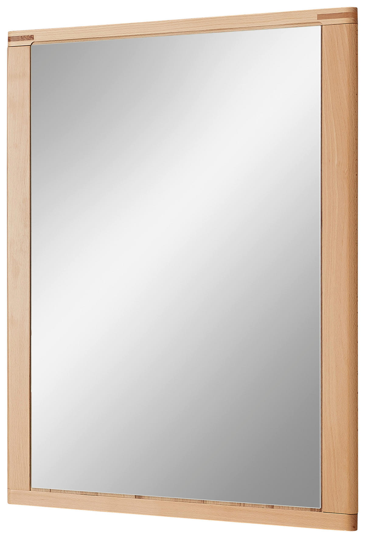WANDSPIEGEL 74/93/4 cm    in rechteckig  - Buchefarben, Natur, Glas/Holzwerkstoff (74/93/4cm) - Linea Natura