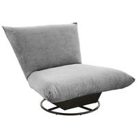 RELAXSESSEL Bouclé    - Blau/Schwarz, Design, Textil/Metall (100/78/96cm) - Livetastic