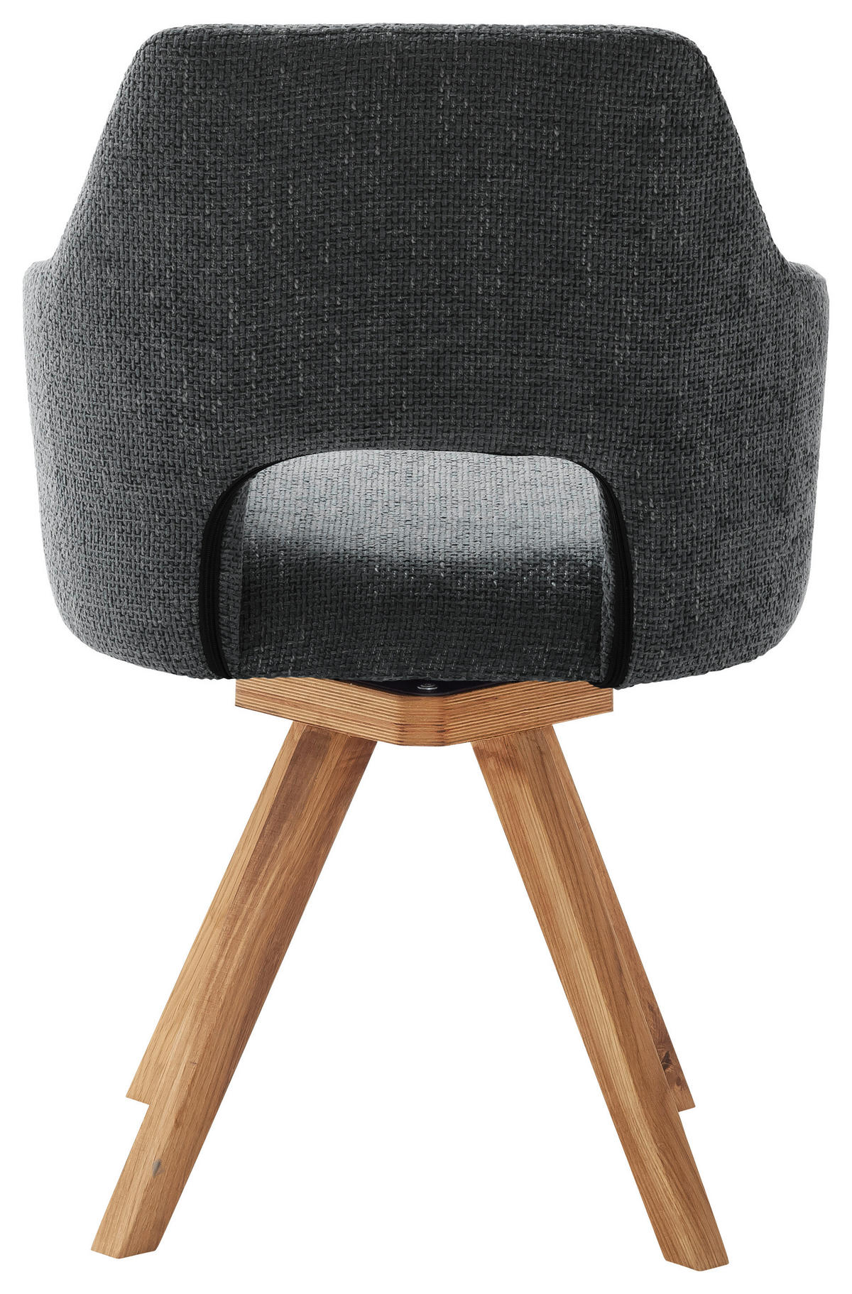 ŽIDLE S PODRUČKAMI, tkaná látka, antracitová, divoký dub - divoký dub/antracitová, Konvenční, dřevo/textil (57/84/57cm) - Voleo