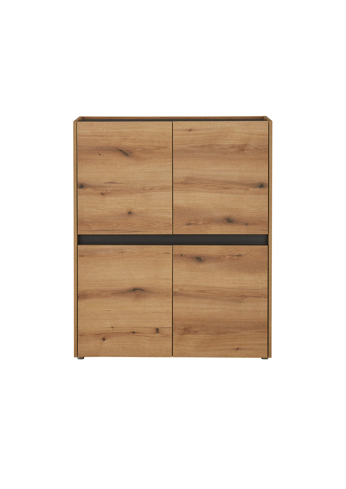 HIGHBOARD  100/122/40 cm  - Eichefarben/Anthrazit, Design, Holzwerkstoff/Kunststoff (100/122/40cm) - Modante