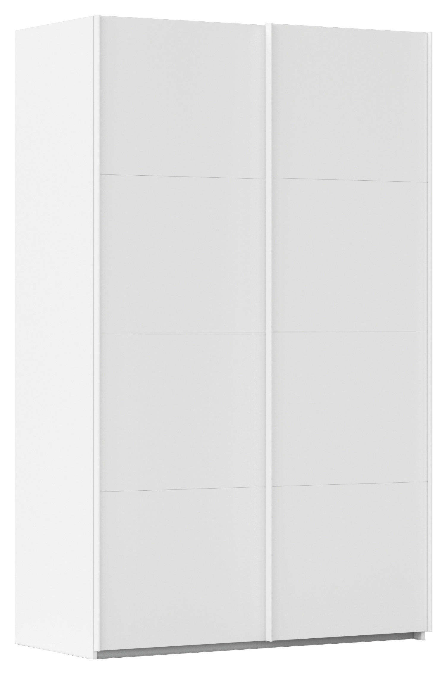 SCHWEBETÜRENSCHRANK 137/223/68 cm 2-türig Weiß  - Weiß, Design, Holzwerkstoff/Kunststoff (137/223/68cm) - Novel