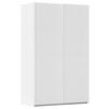 SCHWEBETÜRENSCHRANK 137/223/68 cm 2-türig Weiß  - Weiß, Design, Holzwerkstoff/Kunststoff (137/223/68cm) - Novel
