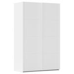 SCHWEBETÜRENSCHRANK  in Weiß  - Weiß, Design, Holzwerkstoff/Kunststoff (137/223/68cm) - Novel