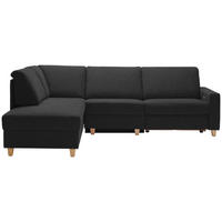 ECKSOFA  in Flachgewebe Anthrazit  203/261 cm  - Eichefarben/Anthrazit, KONVENTIONELL, Holz/Textil (203/261cm) - Sedda