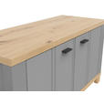 GARDEROBENBANK  in 94/51/38 cm  - Graphitfarben/Eiche Artisan, LIFESTYLE, Holzwerkstoff/Kunststoff (94/51/38cm) - Hom`in