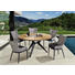 GARTENTISCH 140/76/ cm - Anthrazit/Teakfarben, Design, Holz/Metall (140/76/cm) GARTENTISCH 140/76/ cm - Anthrazit/Teakfarben, Design, Holz/Metall (140/76/cm)