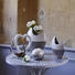 VASE - Silberfarben/Weiß, Basics, Keramik (16,5/21/7,5cm) - Ambia Home