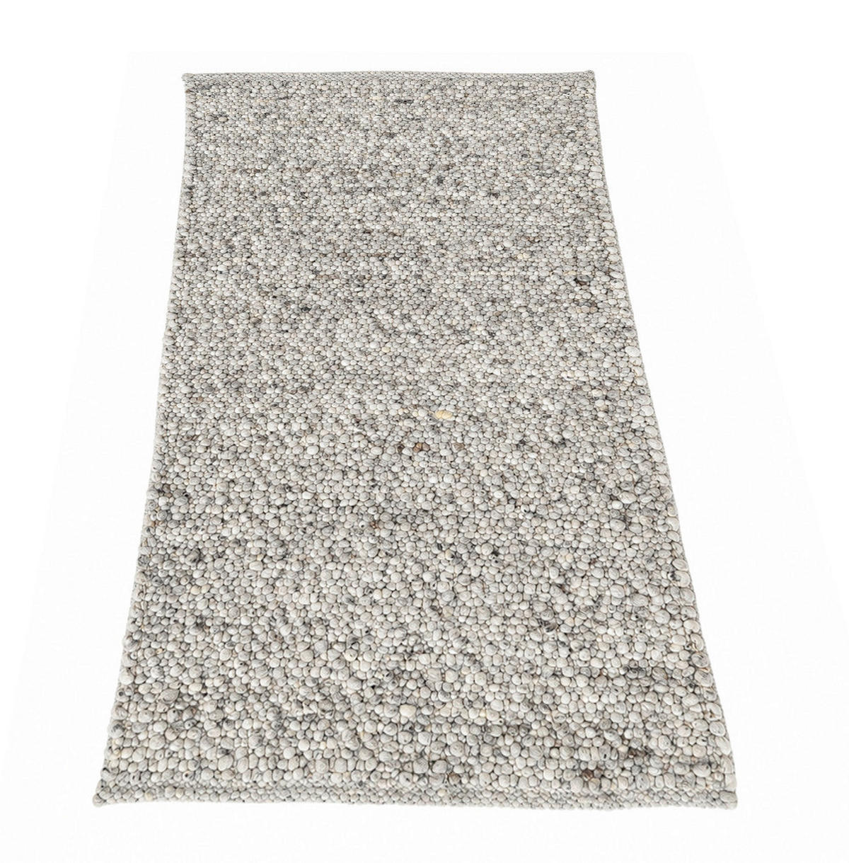 KÉZZEL SZŐTT SZŐNYEG   - kékesszürke, Basics, textil (70/130cm)